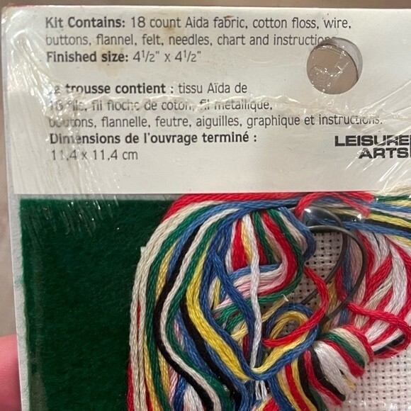 Christmas Counted Cross Stitch Angel Ornament Kit New in Package - Picture 4 of 4